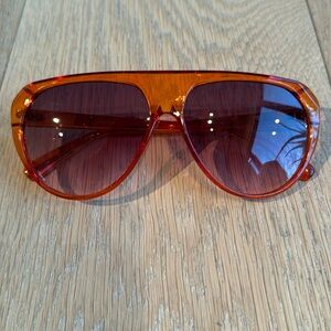 Trendy orange sunglasses